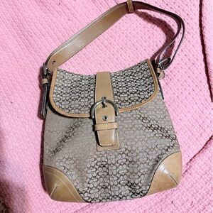 Vintage Coach Crossbody Logo Handbag Model 6376.